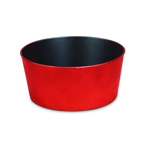Cheungs 11.5 in. Round Planter with A Tapered Body - Shiny Red PP-114SR - main